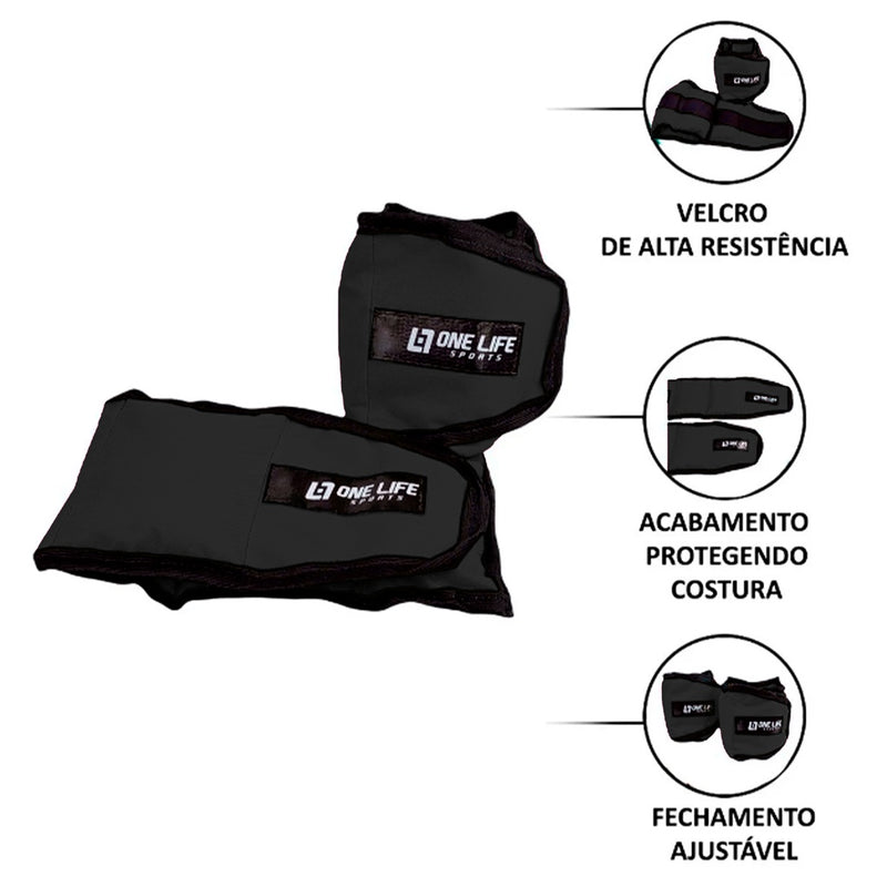 Kit Funcional Completo C/ 6 Itens :- caneleira de 3kg + halter de 1kg + colchonete + Roda + Extensor + Corda