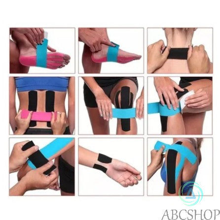 Kit De 2 Bandagem Elástica 5Cm X 5M - Fita Kinesio Tape Fisioterapia