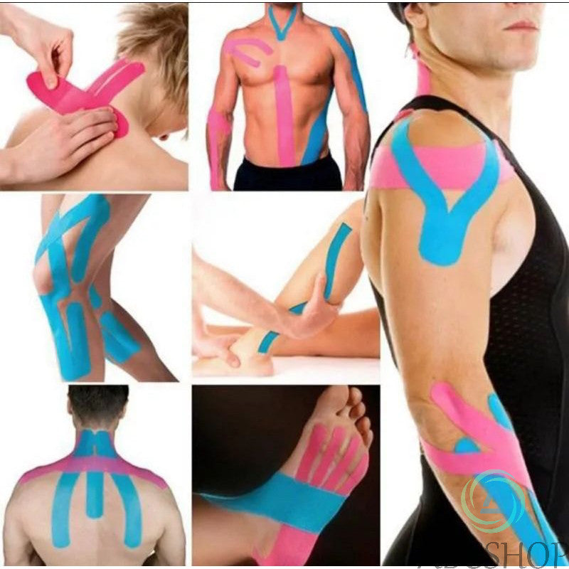 Kit De 2 Bandagem Elástica 5Cm X 5M - Fita Kinesio Tape Fisioterapia